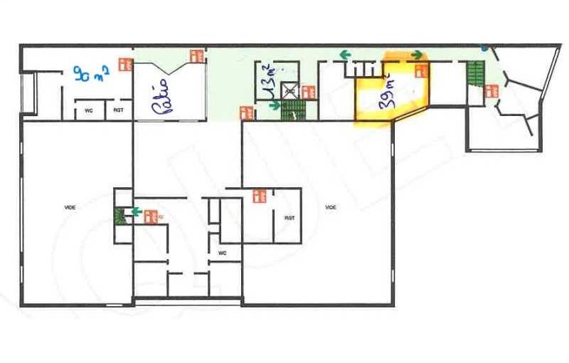 Location de bureau de 143 m² à Crosne - 91560 plan - 1