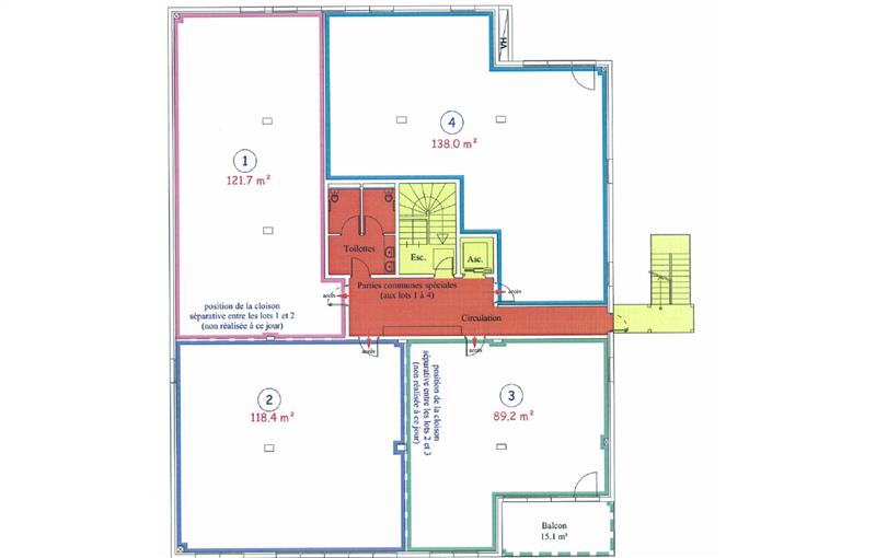 Location de bureau de 329 m² à Dardilly - 69570 plan - 1