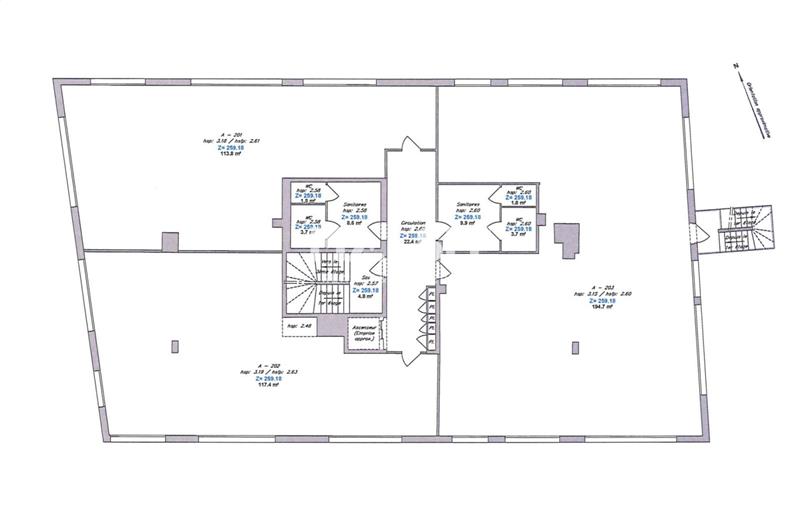 Location de bureau de 753 m² à Dardilly - 69570 plan - 1