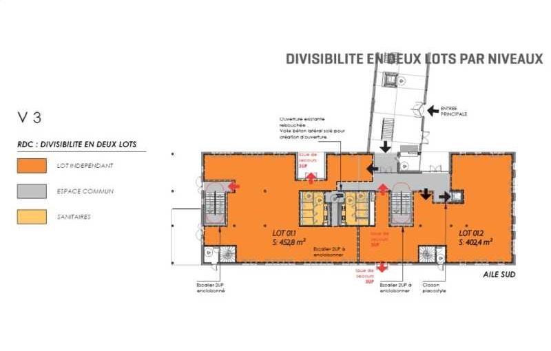 Location de bureau de 1 953 m² à Dardilly - 69570 plan - 1