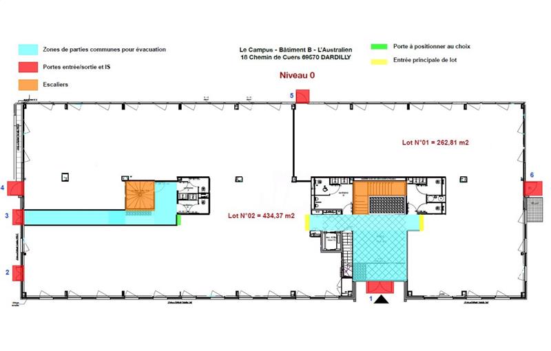 Location de bureau de 1 602 m² à Dardilly - 69570 plan - 1