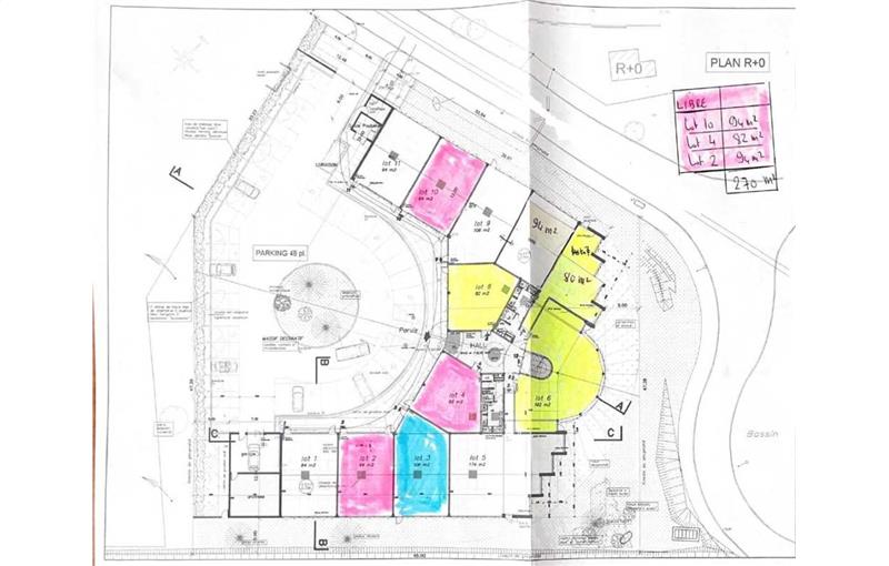 Location de bureau de 94 m² à Dourdan - 91410 plan - 1