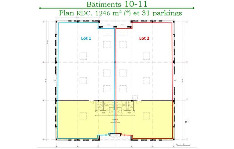 Location de bureau de 2 492 m² à Élancourt - 78990 plan - 1