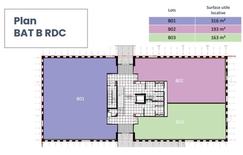 Location de bureau de 748 m² à Famars - 59300 plan - 1