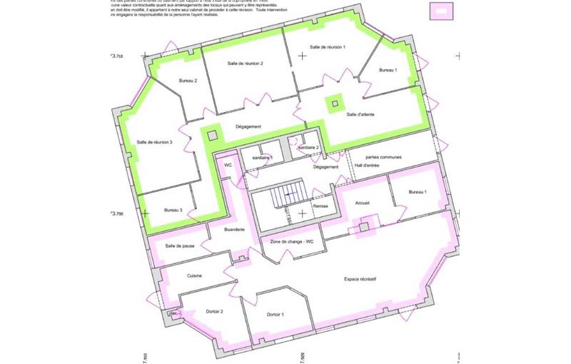 Location de bureau de 157 m² à Francheville - 69340 plan - 1