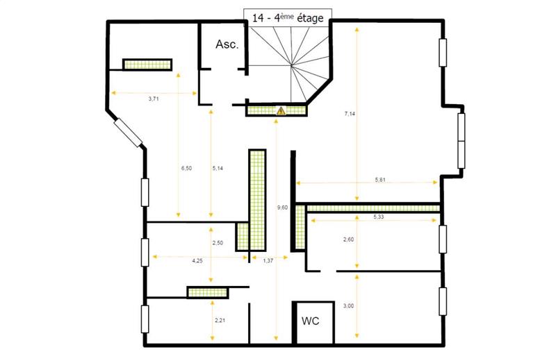 Location de bureau de 146 m² à Garches - 92380 plan - 1