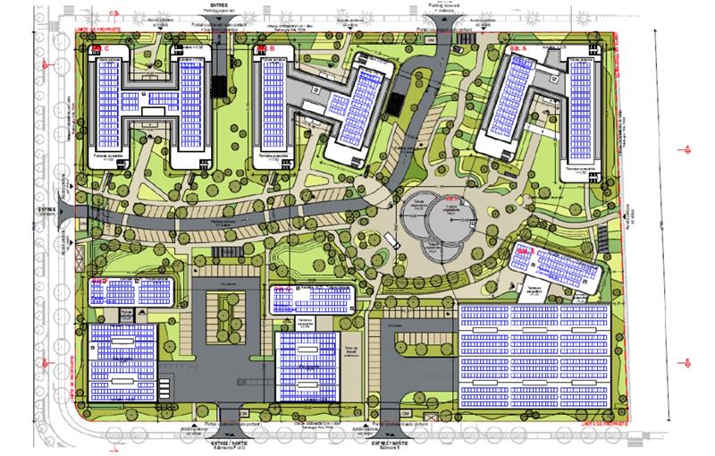 Location de bureau de 7 746 m² à Genas - 69740 plan - 1