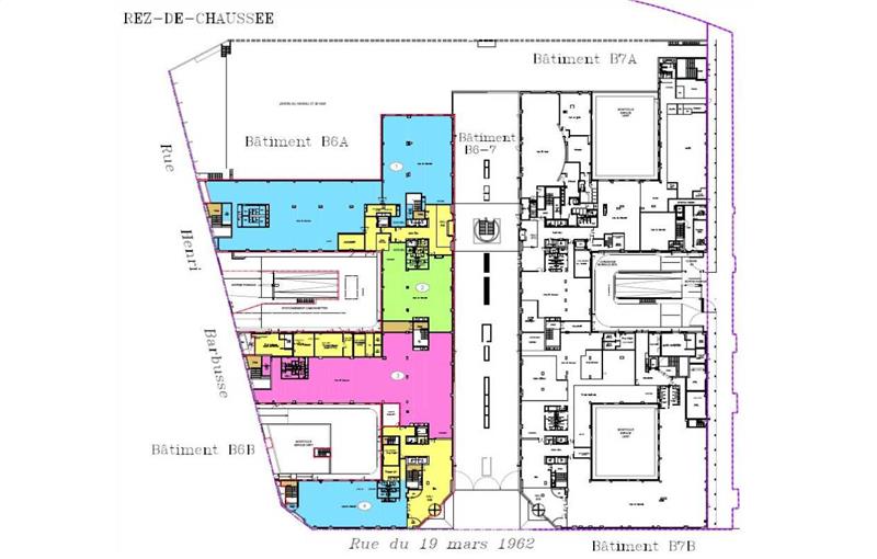 Location de bureau de 18 733 m² à Gennevilliers - 92230 plan - 1