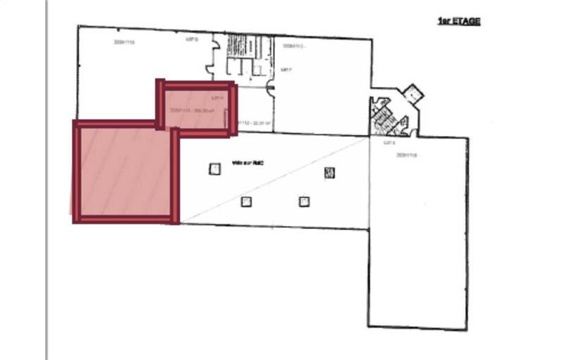 Location de bureau de 206 m² à Gennevilliers - 92230 plan - 1