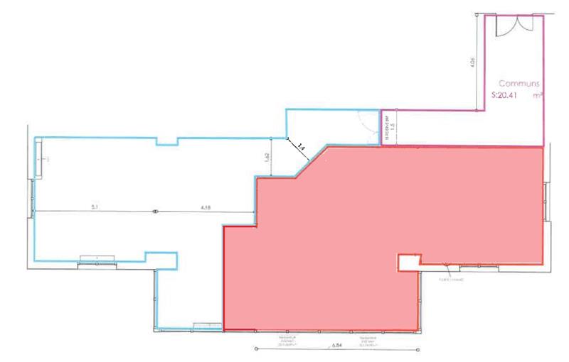 Location de bureau de 78 m² à Grenoble - 38000 plan - 1