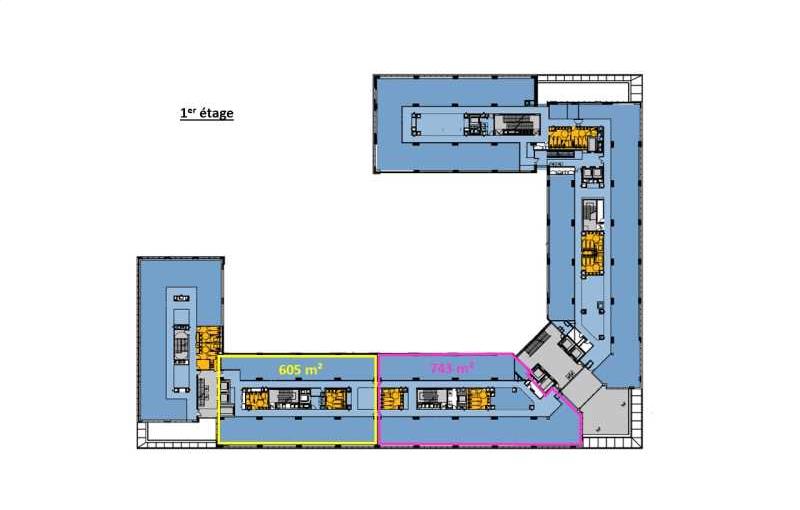 Location de bureau de 3 045 m² à Guyancourt - 78280 plan - 1