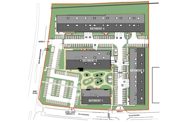 Location de bureau de 1 045 m² à Hallennes-lez-Haubourdin - 59320 plan - 1