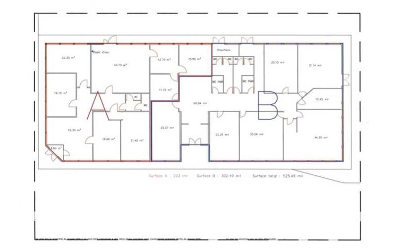 Location de bureau de 525 m² à Ingré - 45140 plan - 1