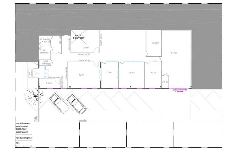 Location de bureau de 345 m² à Ingré - 45140 plan - 1