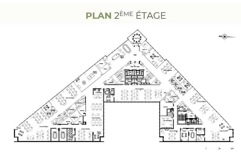 Location de bureau de 1 758 m² à Issy-les-Moulineaux - 92130 plan - 1