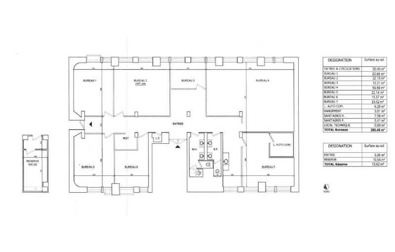 Location de bureau de 272 m² à Issy-les-Moulineaux - 92130 plan - 1