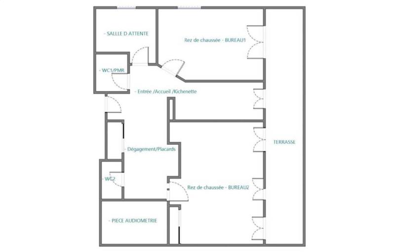 Location de bureau de 83 m² à Issy-les-Moulineaux - 92130 plan - 1