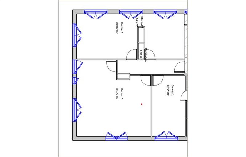 Location de bureau de 85 m² à L'Union - 31240 plan - 1