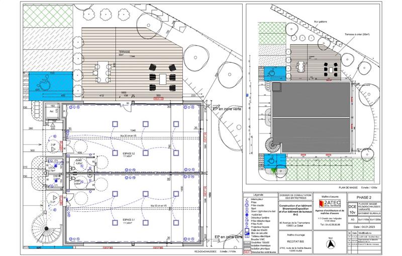 Location de bureau de 240 m² à La Ciotat - 13600 plan - 1