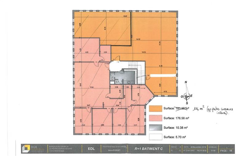 Location de bureau de 400 m² à La Penne-sur-Huveaune - 13821 plan - 1