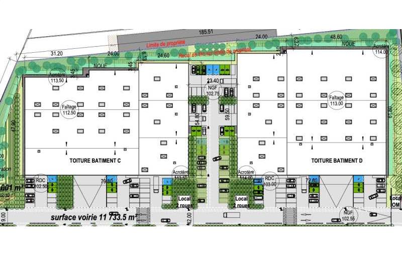 Location de bureau de 19 451 m² à La Queue-en-Brie - 94510 plan - 1