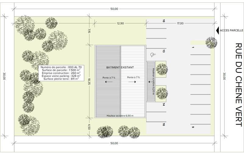 Location de bureau de 500 m² à Labège - 31670 plan - 1