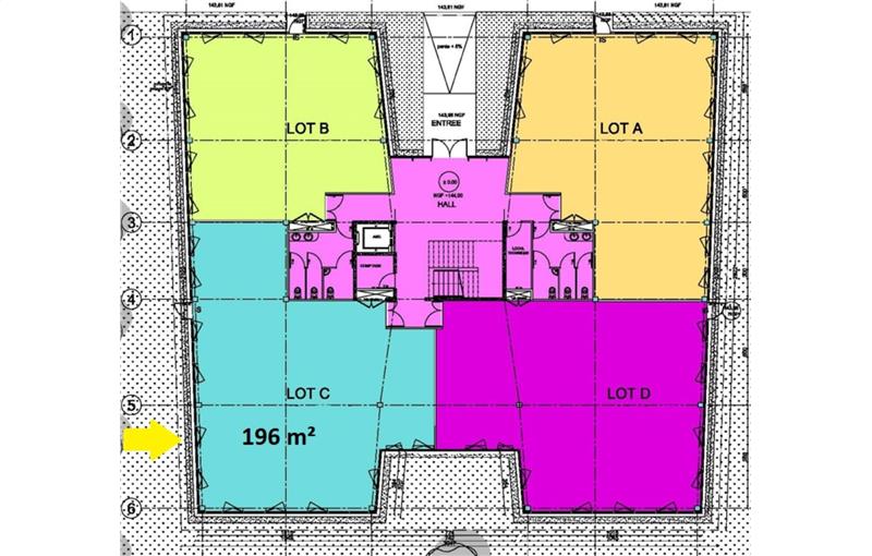 Location de bureau de 196 m² à Labège - 31670 plan - 1