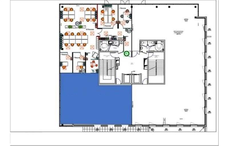 Location de bureau de 173 m² à Le Bouscat - 33110 plan - 1