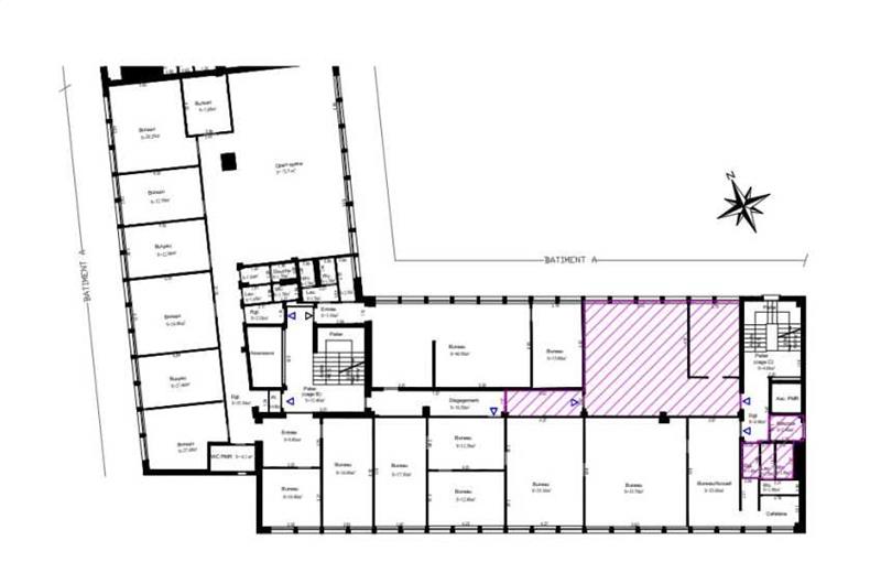 Location de bureau de 314 m² à Le Chesnay - 78150 plan - 1