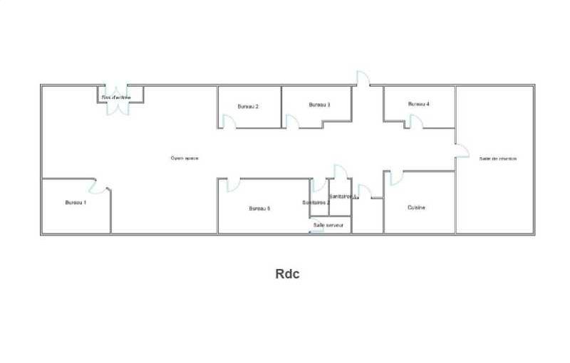 Location de bureau de 312 m² à Le Mesnil-Amelot - 77990 plan - 1