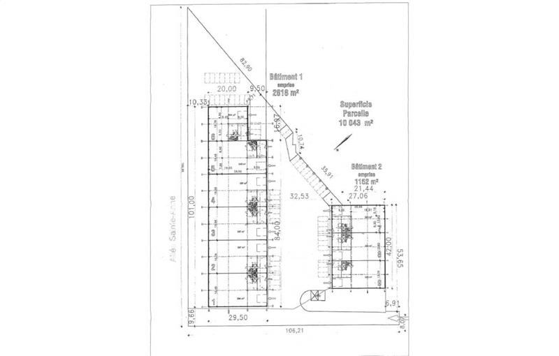 Location de bureau de 479 m² à Les Pavillons-sous-Bois - 93320 plan - 1