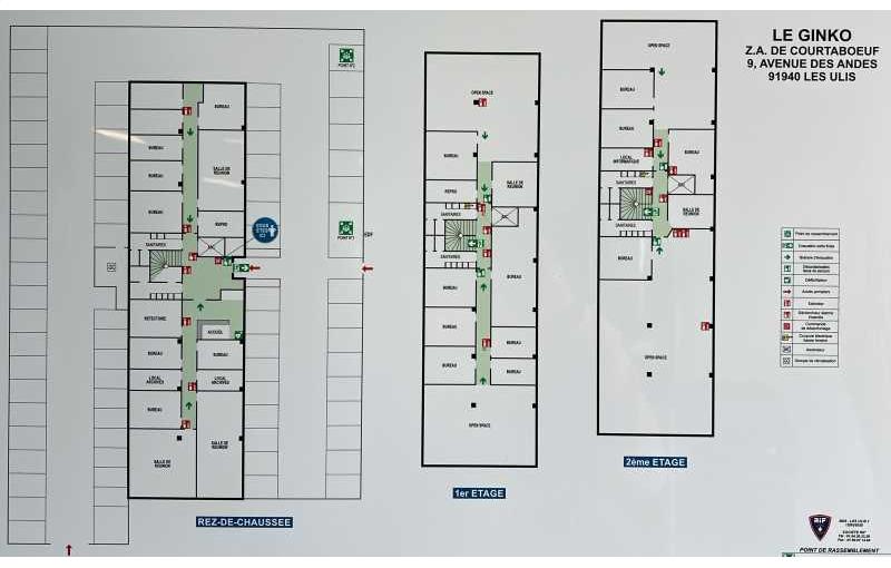 Location de bureau de 1 458 m² à Les Ulis - 91940 plan - 1