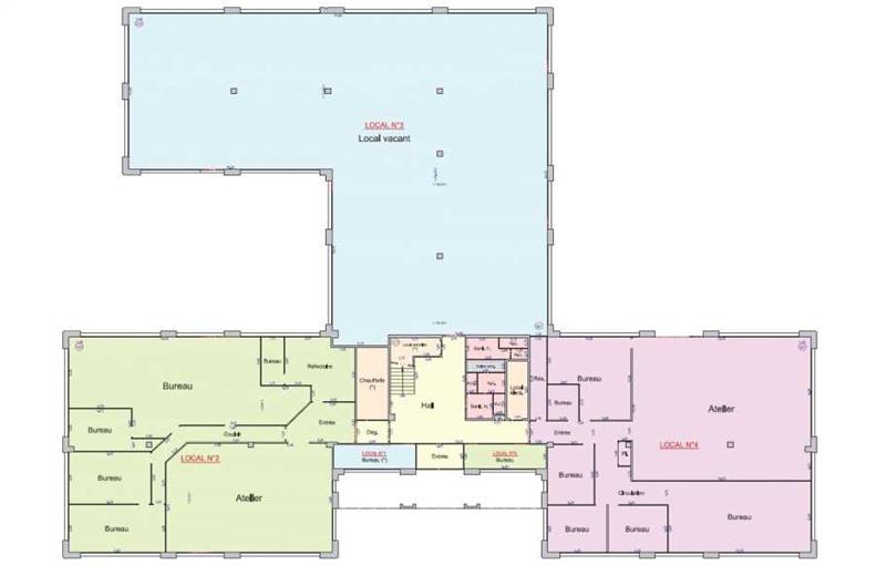 Location de bureau de 2 129 m² à Les Ulis - 91940 plan - 1