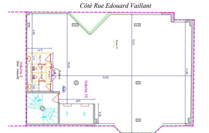 Location de bureau de 207 m² à Levallois-Perret - 92300 plan - 1