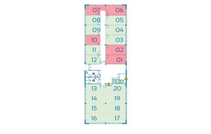 Location de bureau de 446 m² à Lezennes - 59260 plan - 1