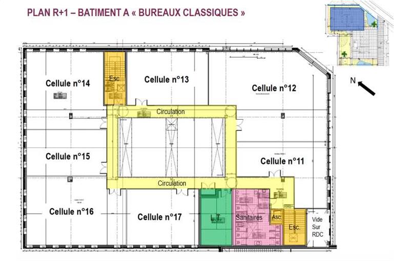 Location de bureau de 1 714 m² à Liévin - 62800 plan - 1