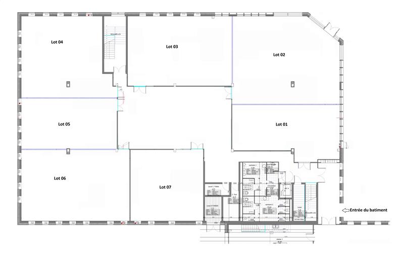 Location de bureau de 1 584 m² à Liévin - 62800 plan - 1