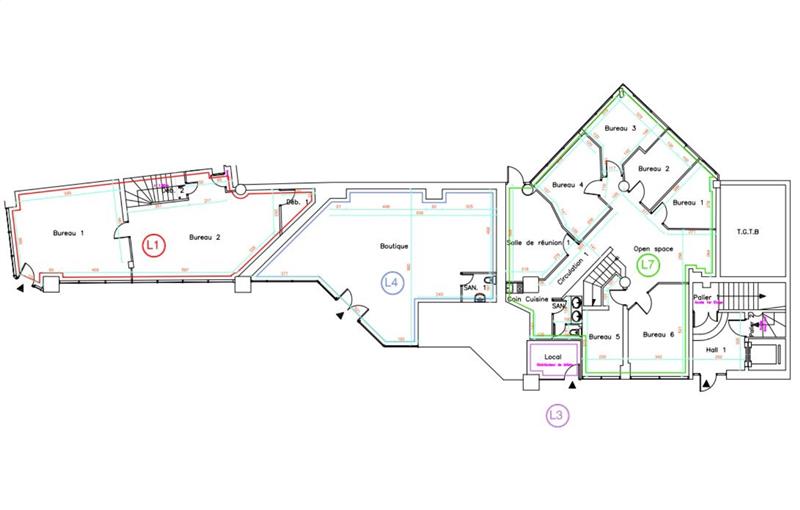 Location de bureau de 1 618 m² à Lille - 59000 plan - 1