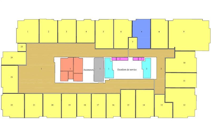 Location de bureau de 1 423 m² à Lille - 59000 plan - 1