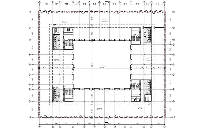 Location de bureau de 12 881 m² à Lille - 59000 plan - 1