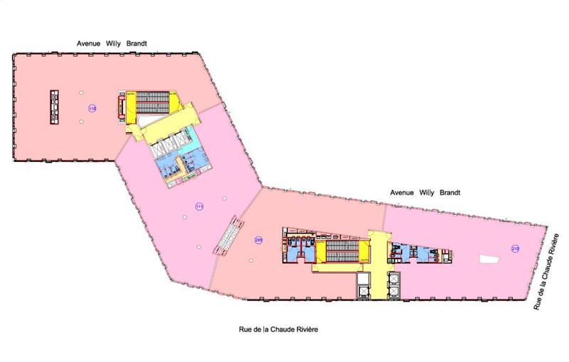 Location de bureau de 2 924 m² à Lille - 59000 plan - 1