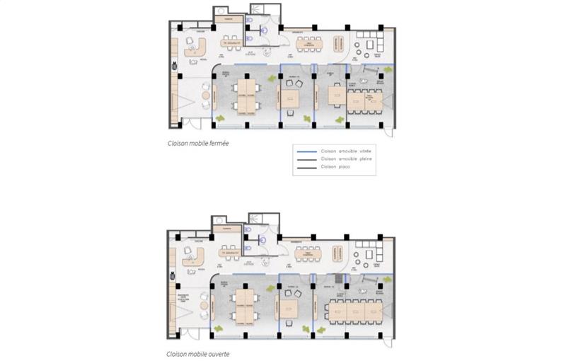 Location de bureau de 176 m² à Lille - 59000 plan - 1