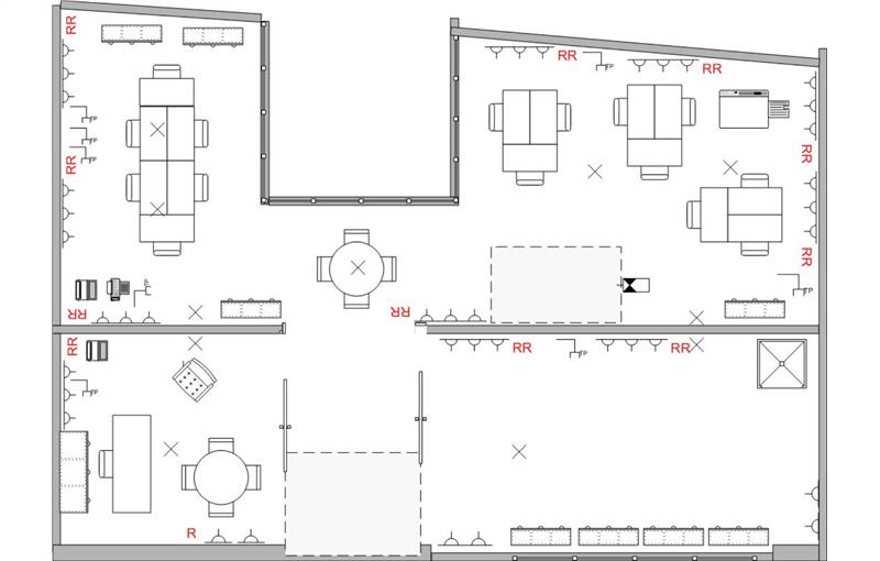 Location de bureau de 490 m² à Lille - 59000 plan - 1