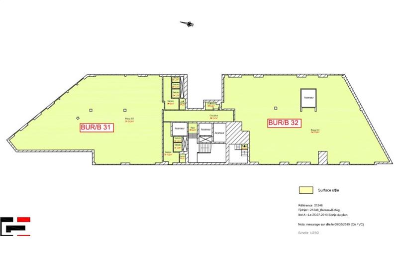 Location de bureau de 276 m² à Lille - 59000 plan - 1