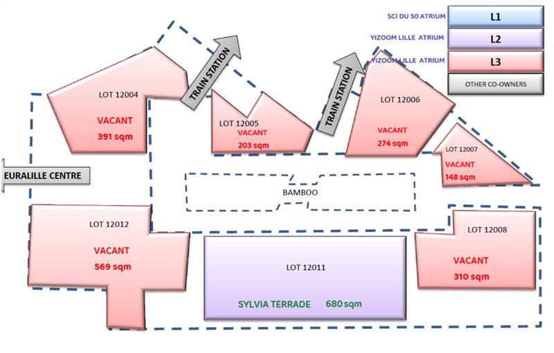 Location de bureau de 7 054 m² à Lille - 59000 plan - 1