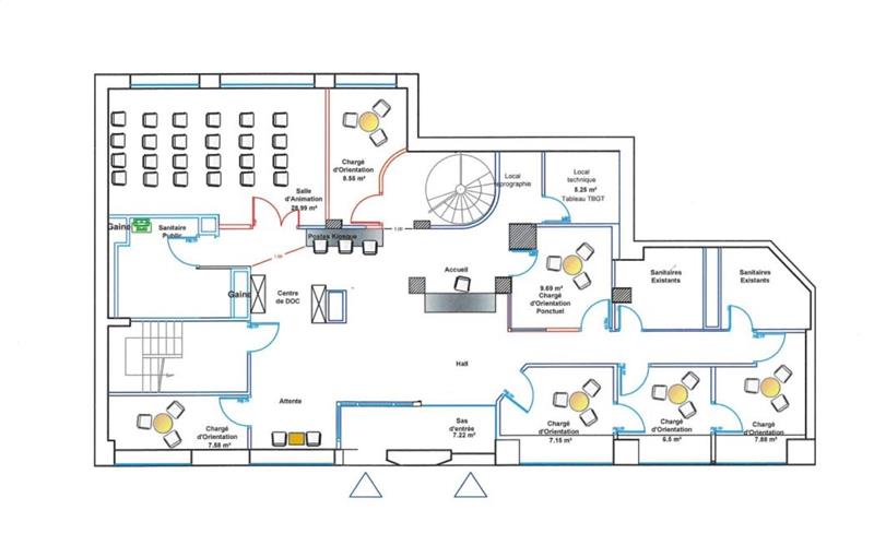 Location de bureau de 348 m² à Lille - 59000 plan - 1