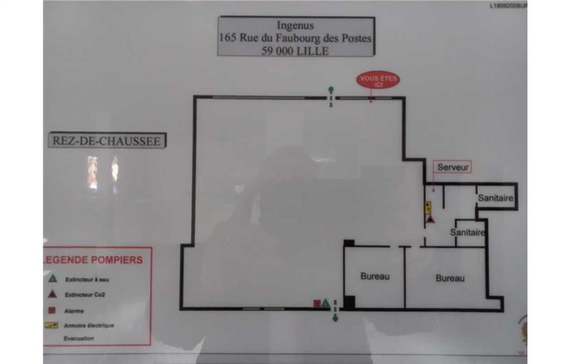 Location de bureau de 120 m² à Lille - 59000 plan - 1