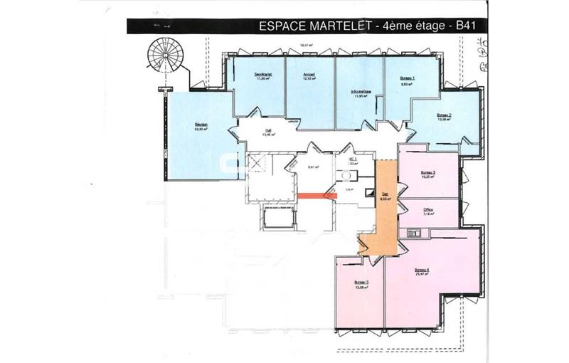 Location de bureau de 163 m² à Limas - 69400 plan - 1