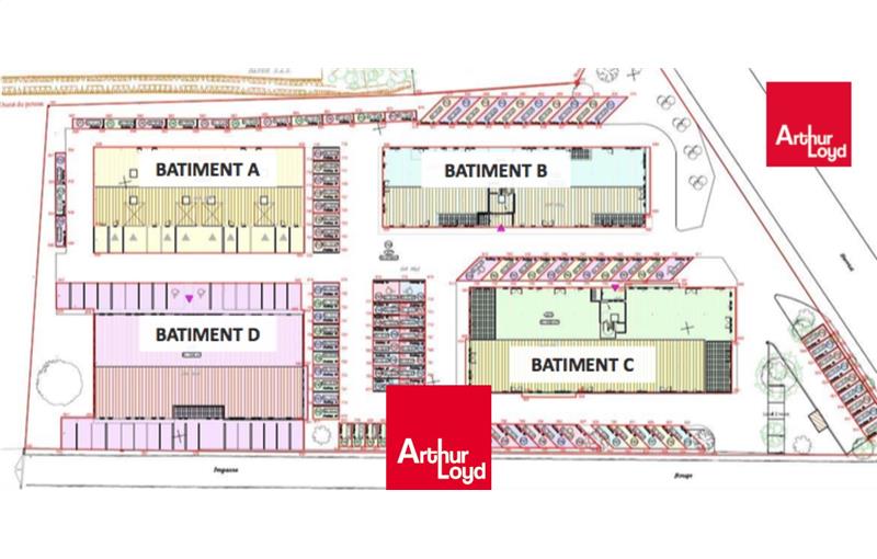 Location de bureau de 1 653 m² à Limas - 69400 plan - 1