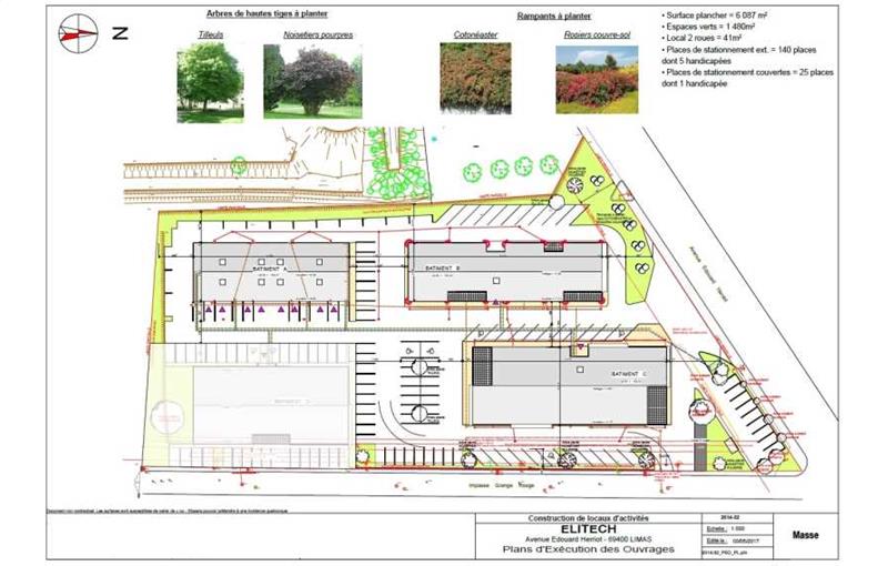 Location de bureau de 1 653 m² à Limas - 69400 plan - 1